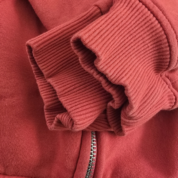 Mickey Mouse Disney World Red Full Zip Up Hoodie Sweatshirt - Picture 4 of 7